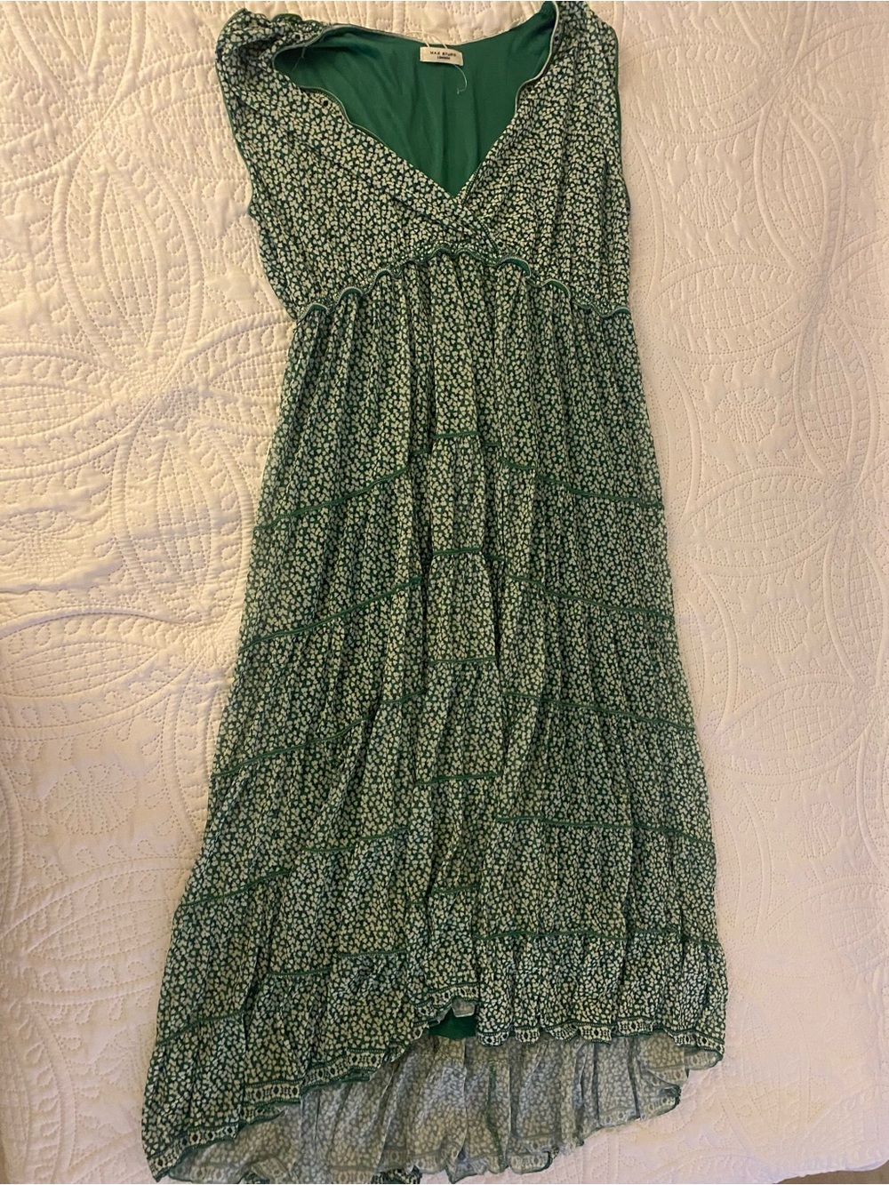 NWT Max Studio London Floral Tiered Dress – 1X